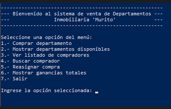 Reserva de Departamentos